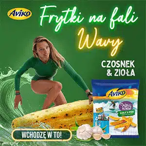 Reklama: Frytki Aviko czosnek i zioła