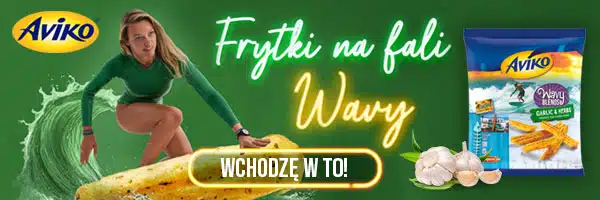 Reklama: Frytki Aviko czosnek i zioła