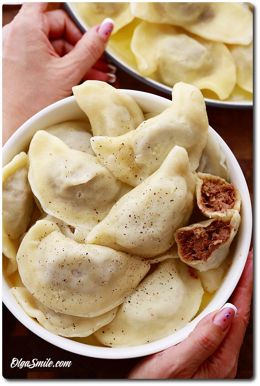 PIEROGI Z MIĘSEM WOŁOWYM